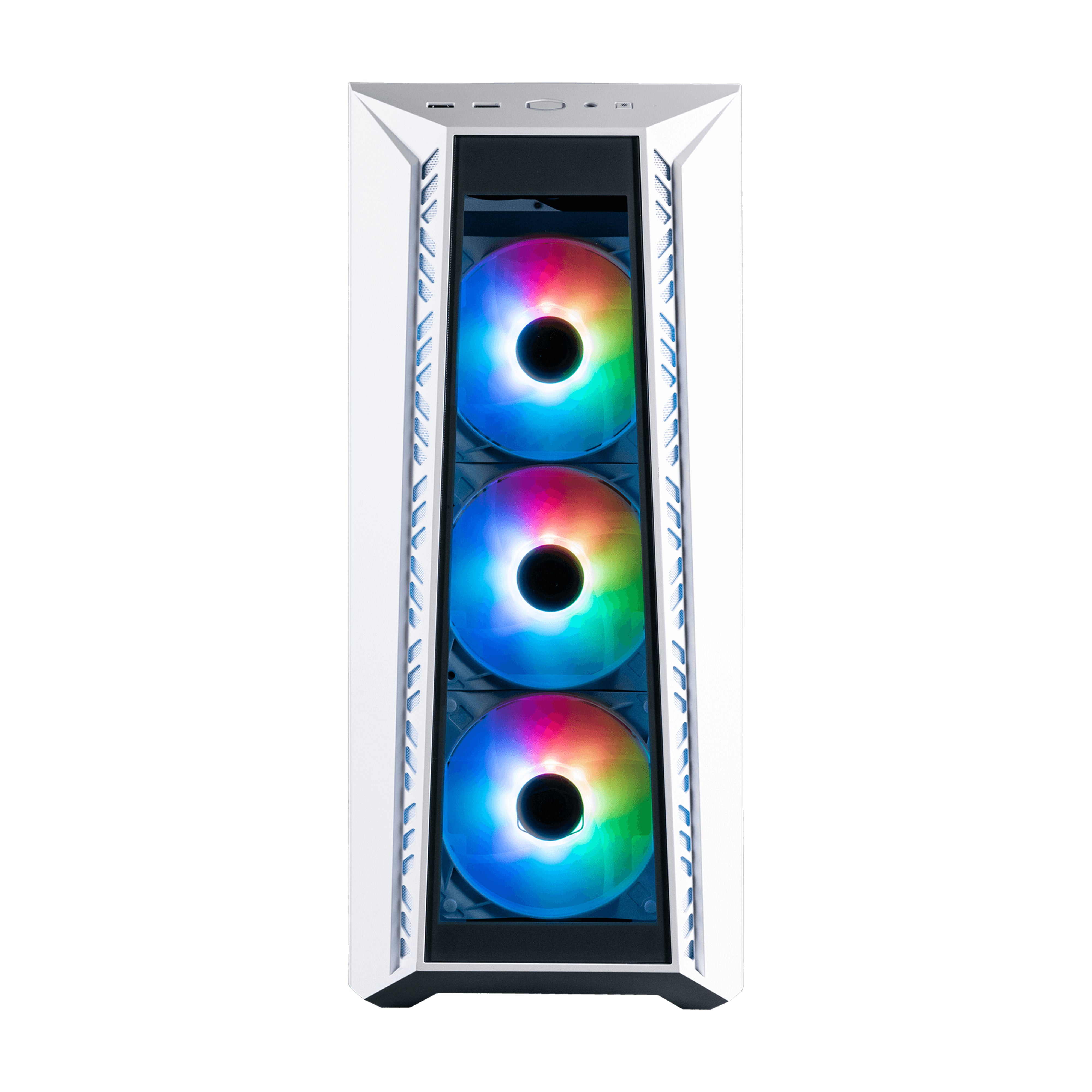 Gabinete COOLER MASTER MB520-WGNN-S01 MasterBox MB520 ARGB con Ventana - panel frontal de vidrio templado, tres ventiladores CF120 ARGB incluidos Gabinete COOLER MASTER MB520-WGNN-S01 MasterBox MB520 ARGB con Ventana - panel frontal de vidrio templado, tres ventiladores CF120 ARGB incluidos
